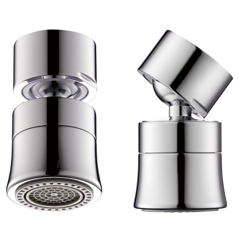 Leading 360°rotation Matt Black 2 function aerator for tapware Supply lead free brushed nickel aerator