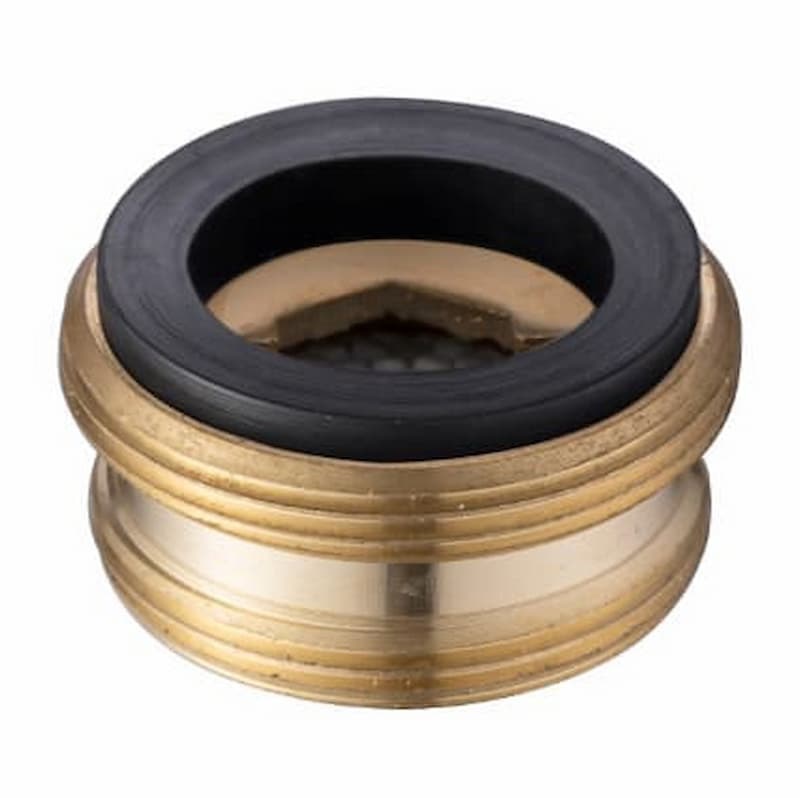 Adaptador de aireador de grifo para convertir rosca hembra M22 a rosca macho M24.
