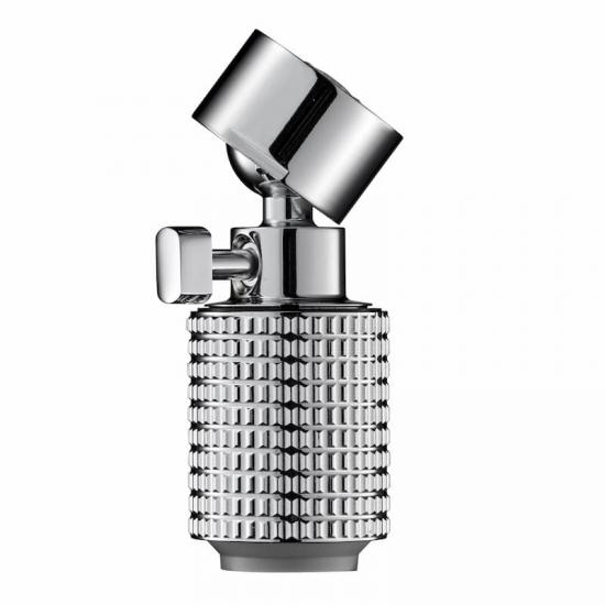 Adjustable faucet aerator with strong blade stream